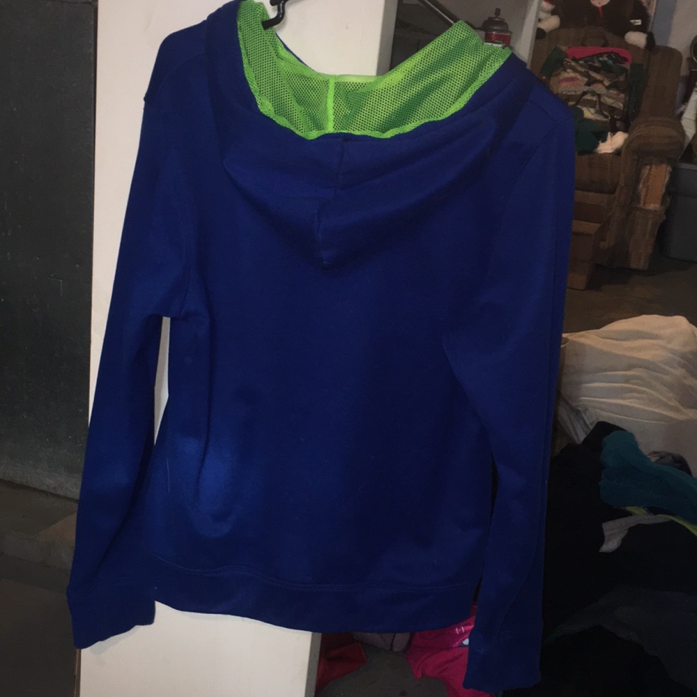 Royal Blue And Lime Green Under Armour Hoodie Gem